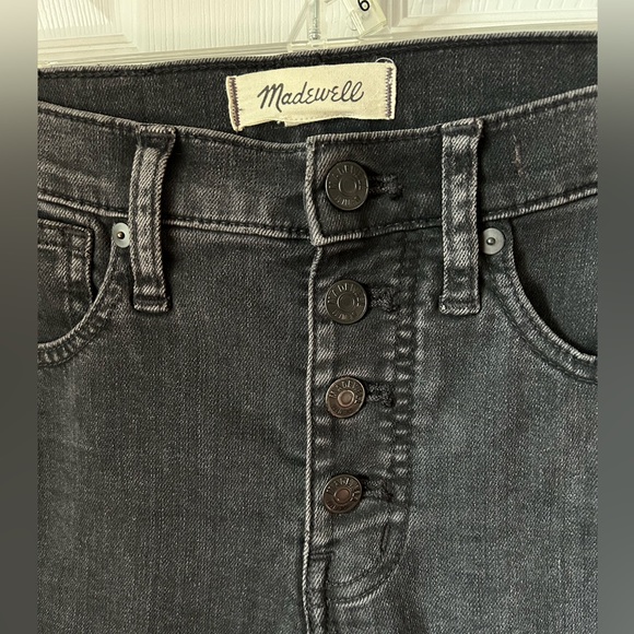 Madewell jeans women’s size 25 black 10" High-Rise Skinny Jeans NWT - Picture 4 of 9